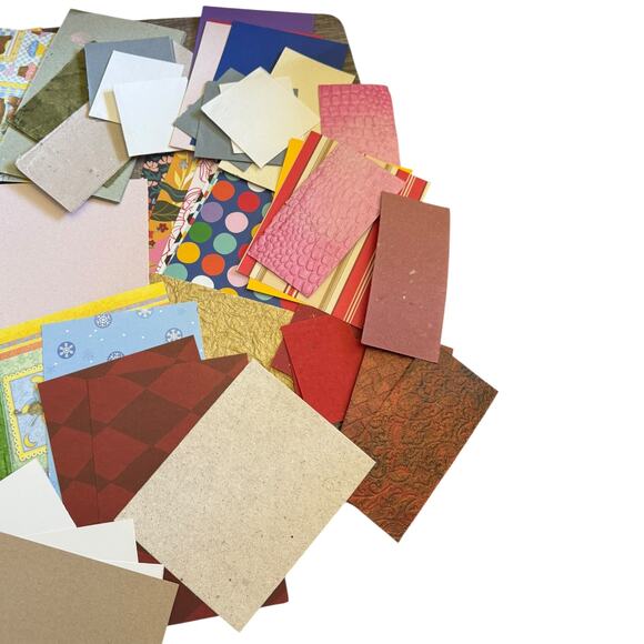 Scrap Crafting Paper Cardstock Textured Simple Assortment Of 100 Lot 4 - Picture 3 of 6